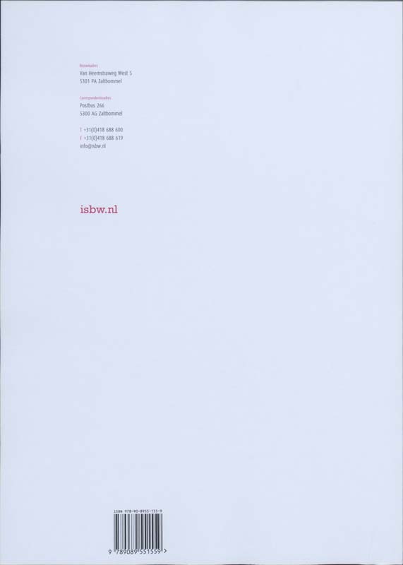 Achterkant van Studiewijzer
