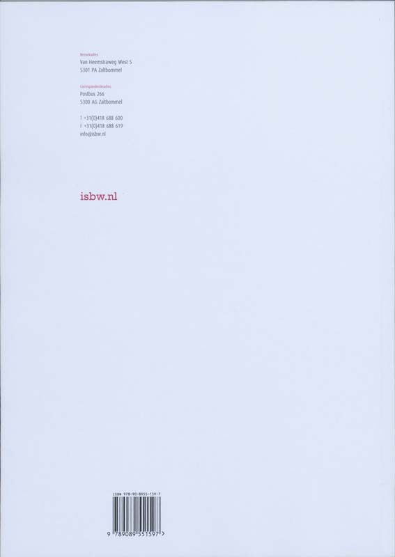Achterkant van Studiewijzer