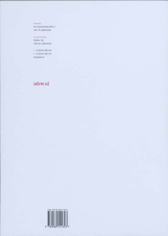 Achterkant van studiewijzer