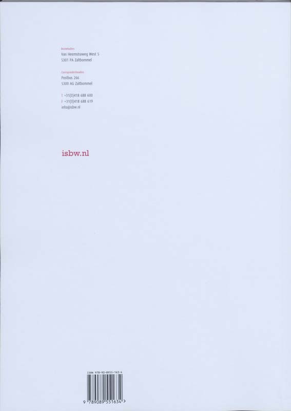 Achterkant van Studiewijzer