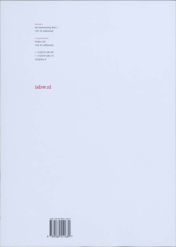Achterkant van Studiewijzer