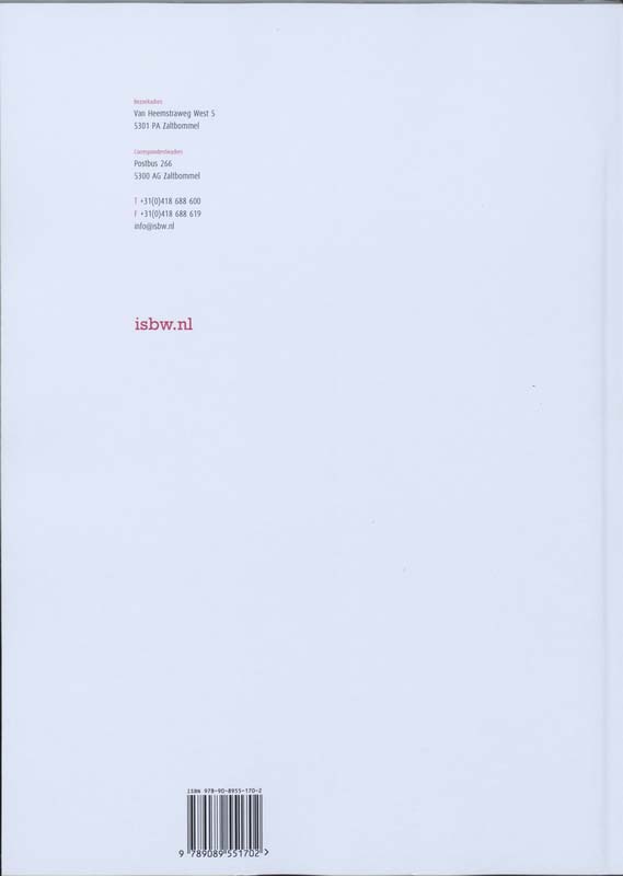Achterkant van Studiewijzer