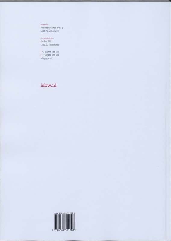 Achterkant van Studiewijzer