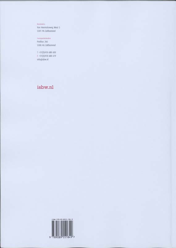 Achterkant van Studiewijzer