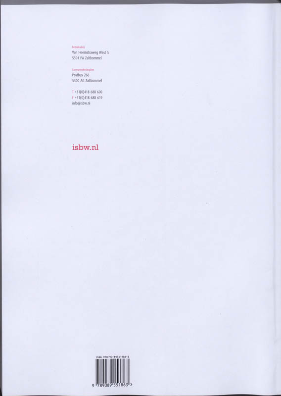 Achterkant van Studiewijzer