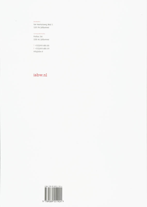 Achterkant van Studiewijzer