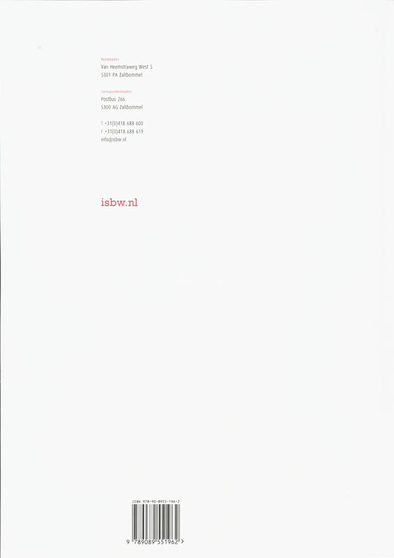 Achterkant van Studiewijzer