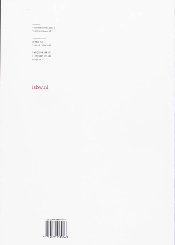Achterkant van Studiewijzer
