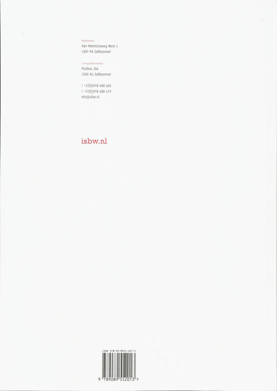Achterkant van Studiewijzer
