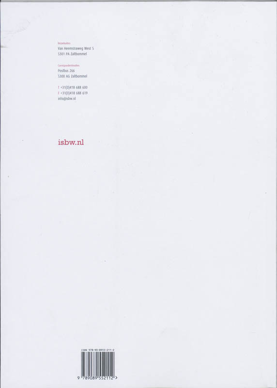 Achterkant van Studiewijzer