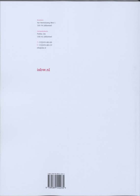 Achterkant van Studiewijzer