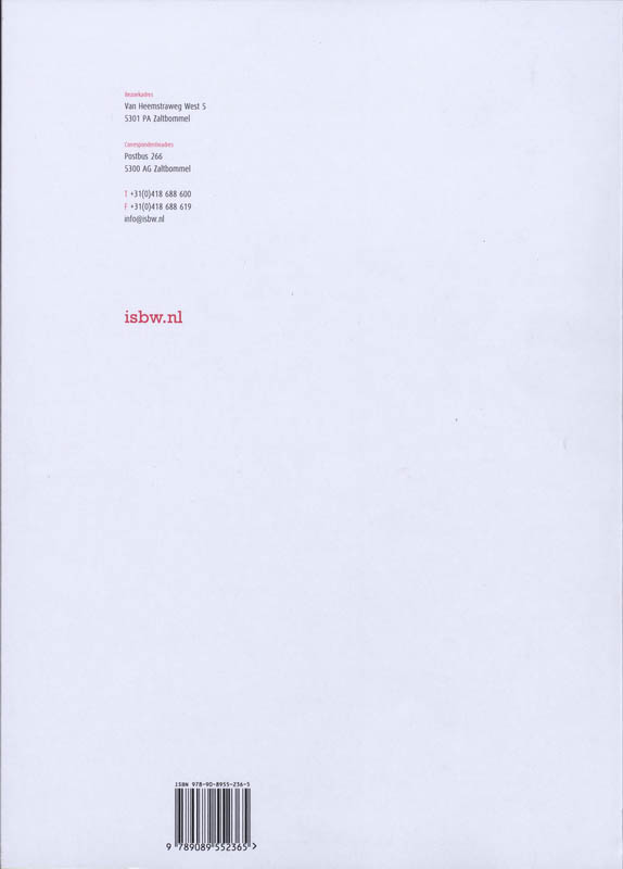 Achterkant van Studiewijzer