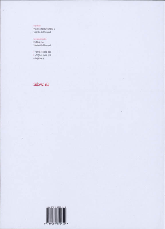 Achterkant van Studiewijzer