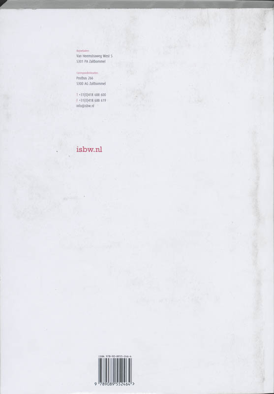 Achterkant van Studiewijzer