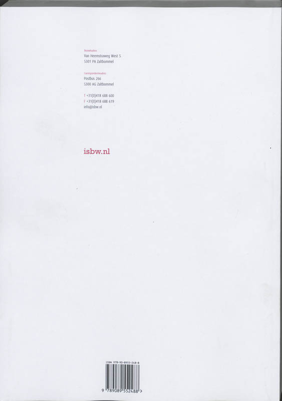 Achterkant van Studiewijzer