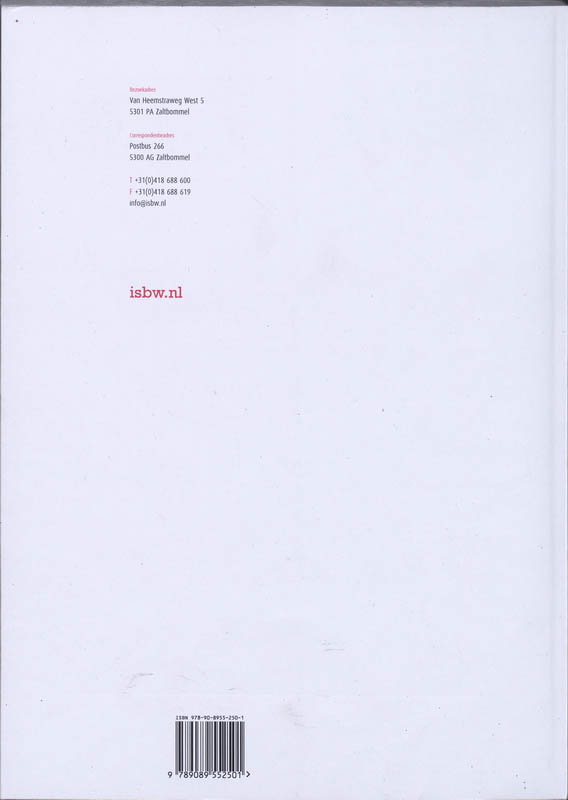 Achterkant van Studiewijzer
