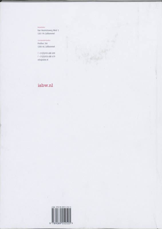 Achterkant van Studiewijzer