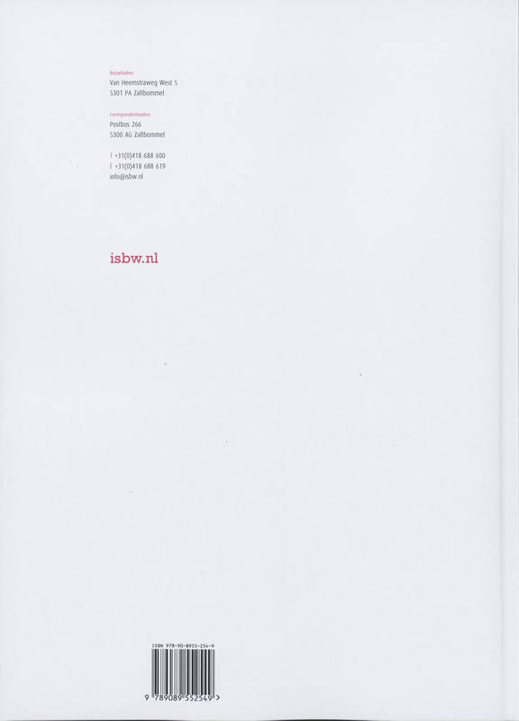 Achterkant van Studiewijzer