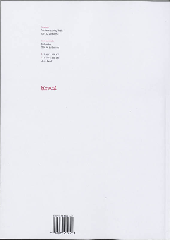 Achterkant van Studiewijzer