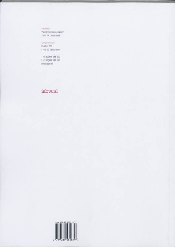 Achterkant van Studiewijzer