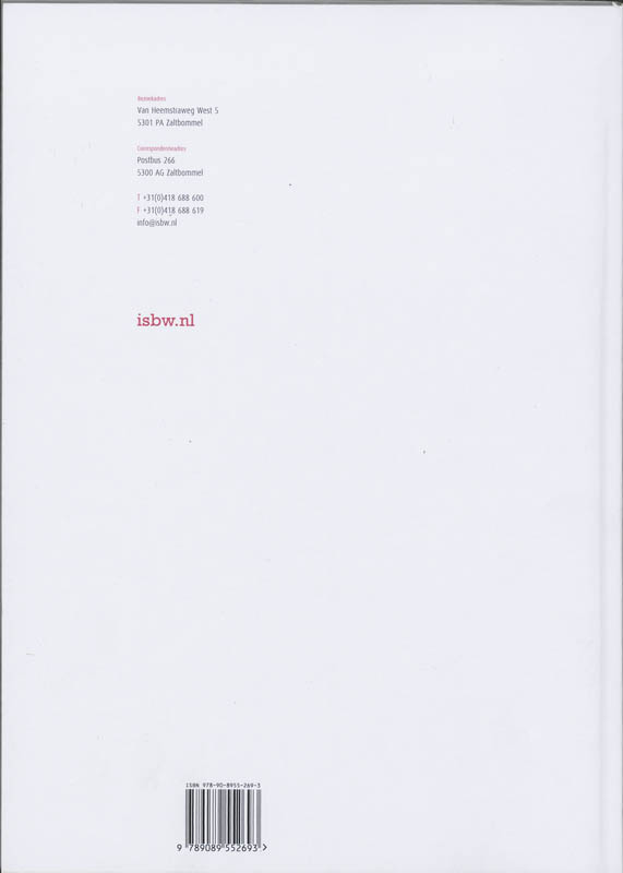 Achterkant van Studiewijzer