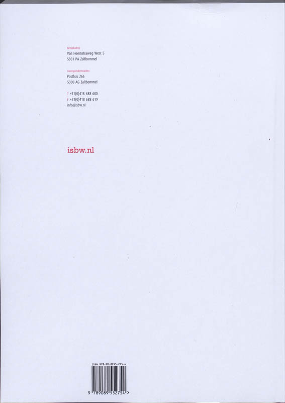 Achterkant van Studiewijzer