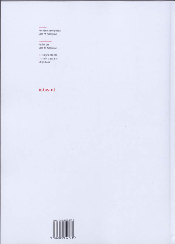 Achterkant van Studiewijzer