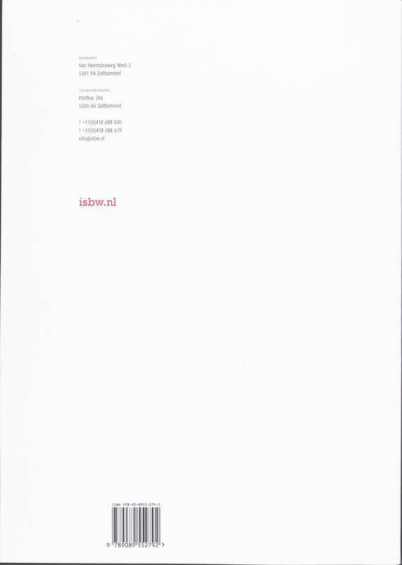 Achterkant van Studiewijzer