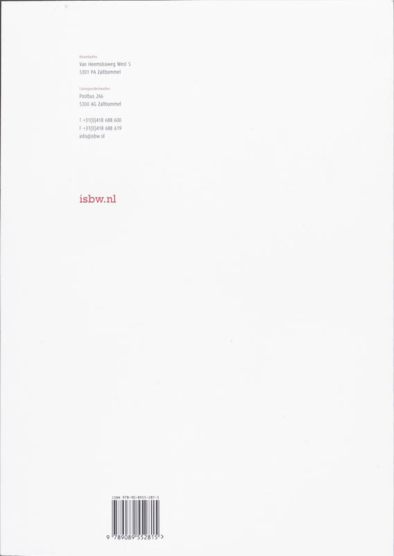 Achterkant van Studiewijzer