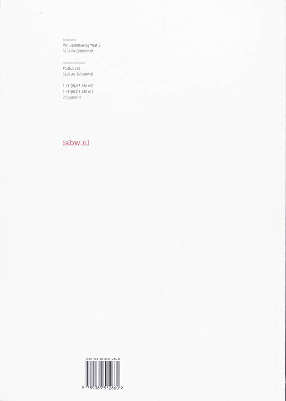 Achterkant van studiewijzer