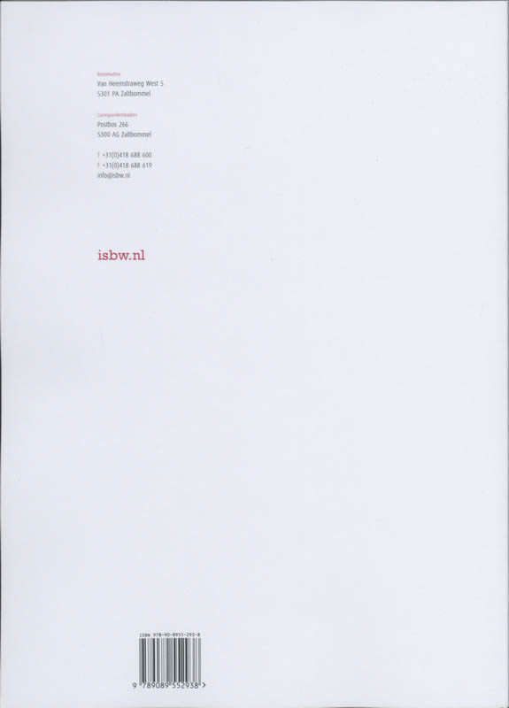 Achterkant van Studiehandleiding NIMA-opleidingen