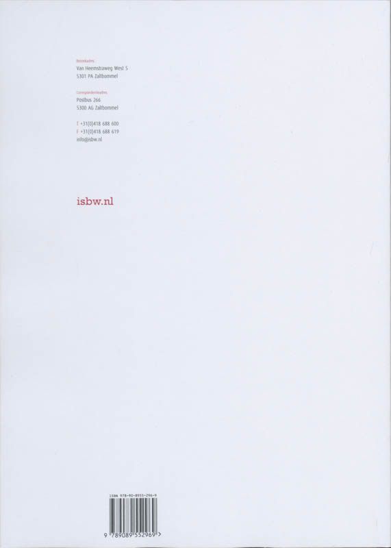 Achterkant van Studiewijzer
