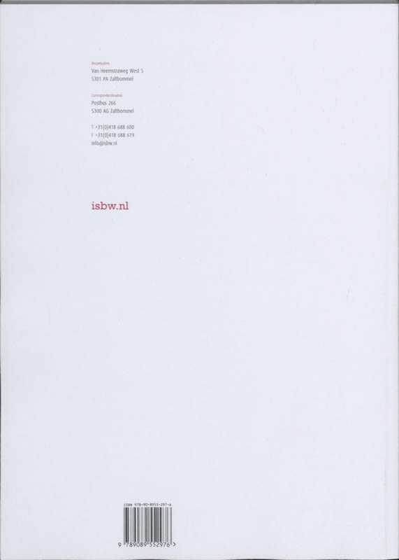 Achterkant van Studiewijzer