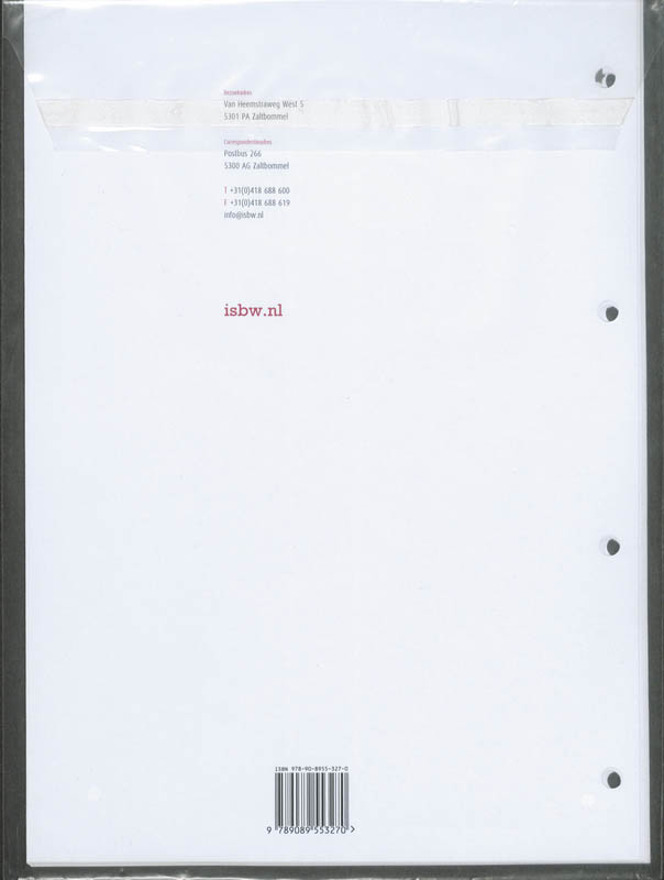 Achterkant van BPV-Opdrachtenboek