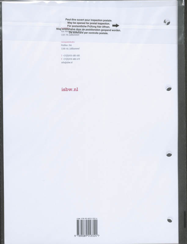 Achterkant van BPV-opdrachtenboek