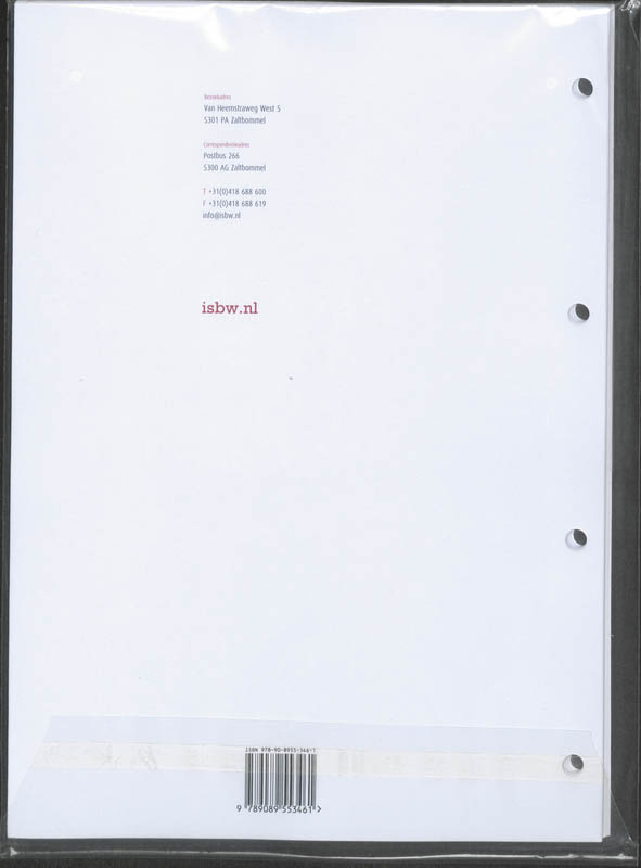 Achterkant van BPV-opdrachtenboek