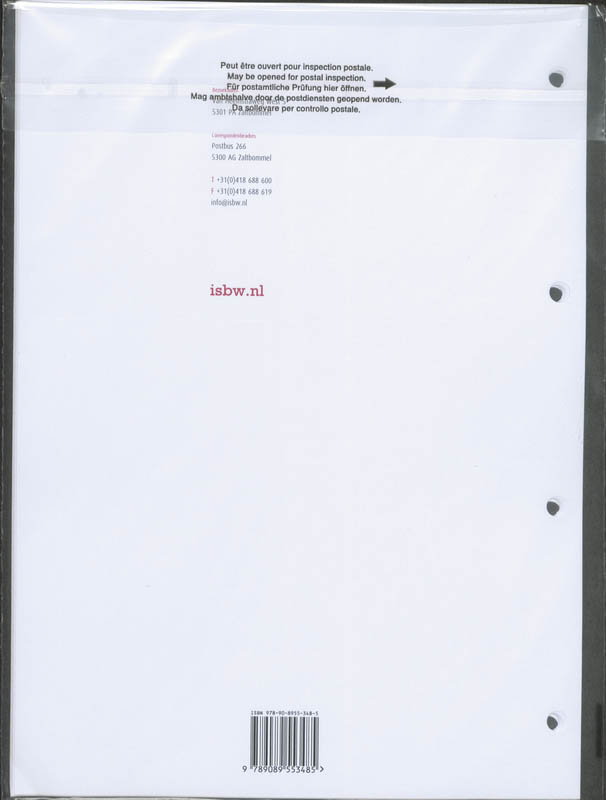 Achterkant van BPV-opdrachtenboek