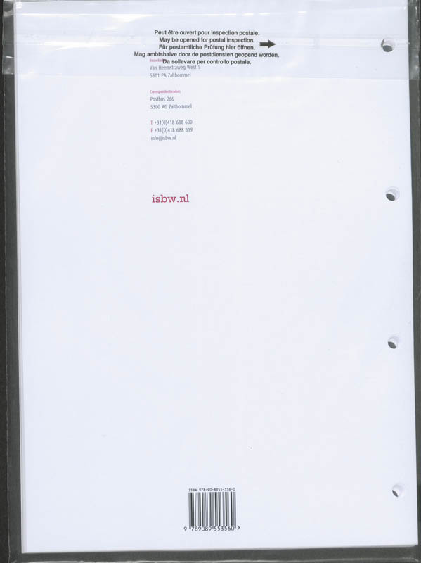 Achterkant van BPV-opdrachtenboek