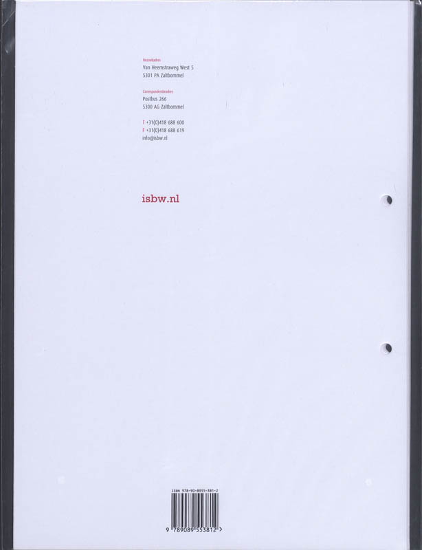 Achterkant van Studiewijzer