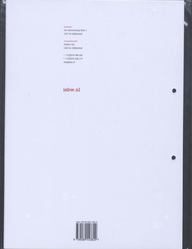 Achterkant van BPV-Opdrachtenboek