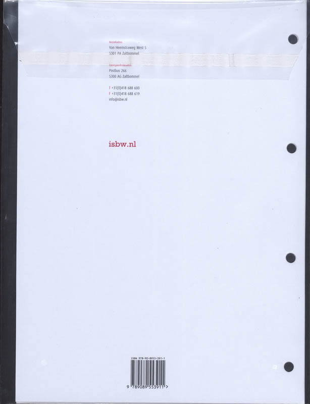 Achterkant van BPV-opdrachtenboek