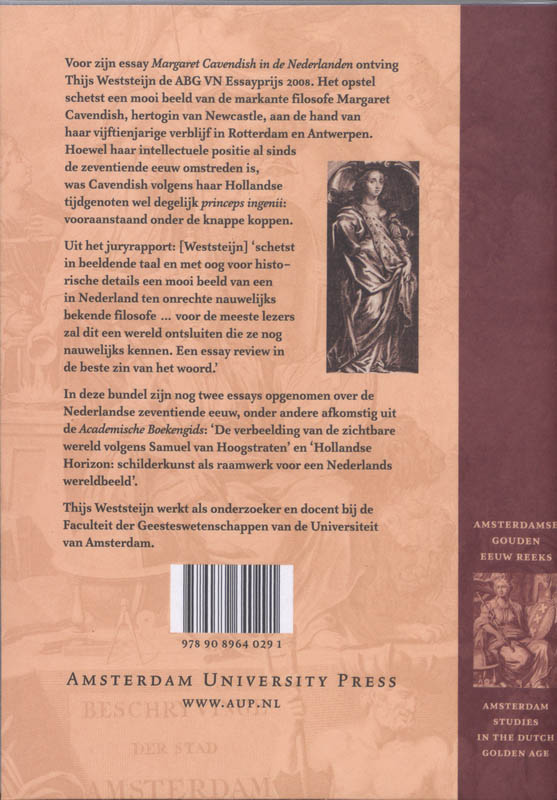 Achterkant van Margaret Cavendish in de Nederlanden