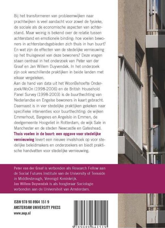 Achterkant van Thuis voelen in de buurt: een opgave voor stedelijke vernieuwing