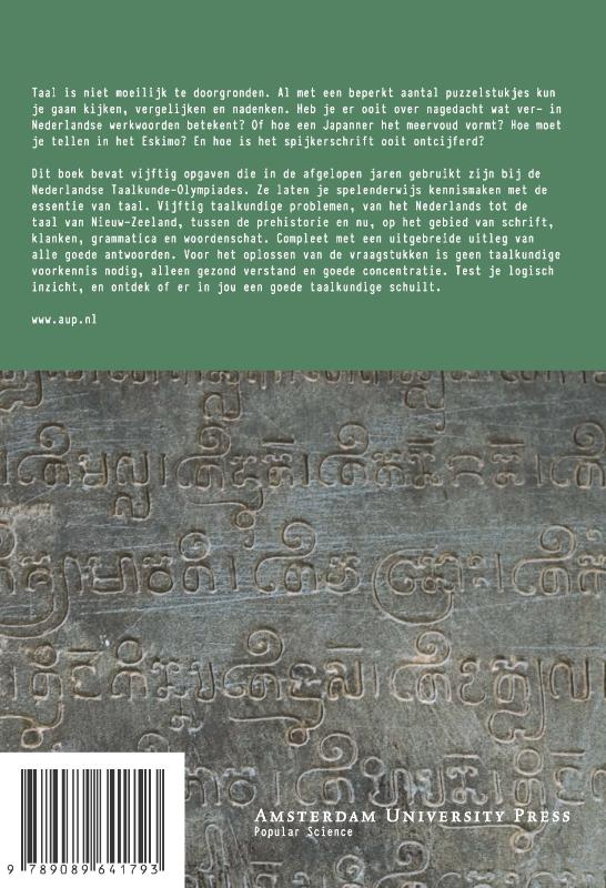Achterkant van Van Sanskriet tot Spijkerschrift