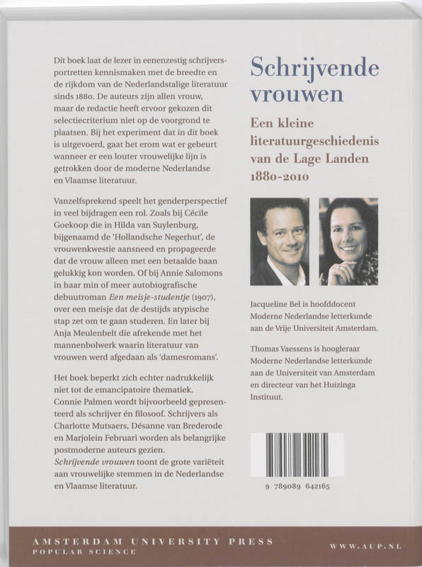 Achterkant van Schrijvende vrouwen