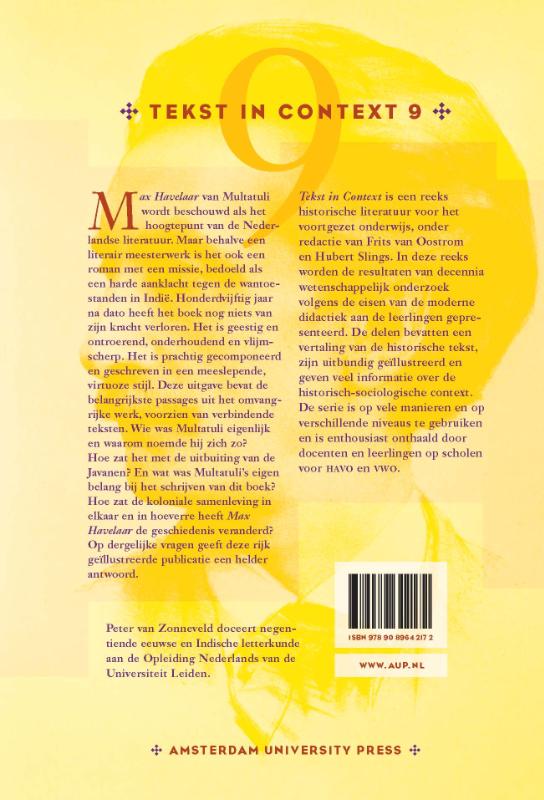 Achterkant van Max Havelaar - Multatuli