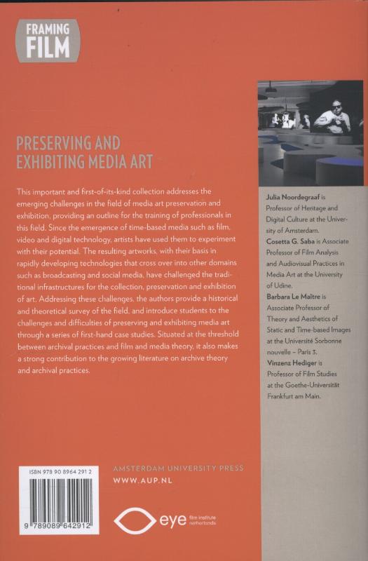 Achterkant van Preserving and exhibiting media art