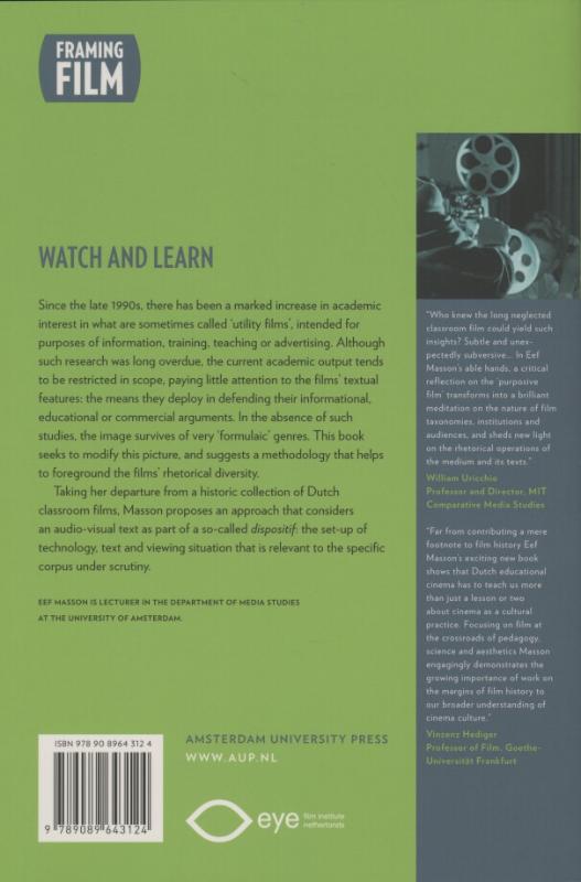 Achterkant van Watch and Learn