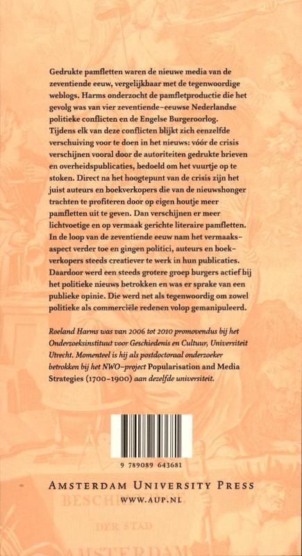 Achterkant van Pamfletten en publieke opinie
