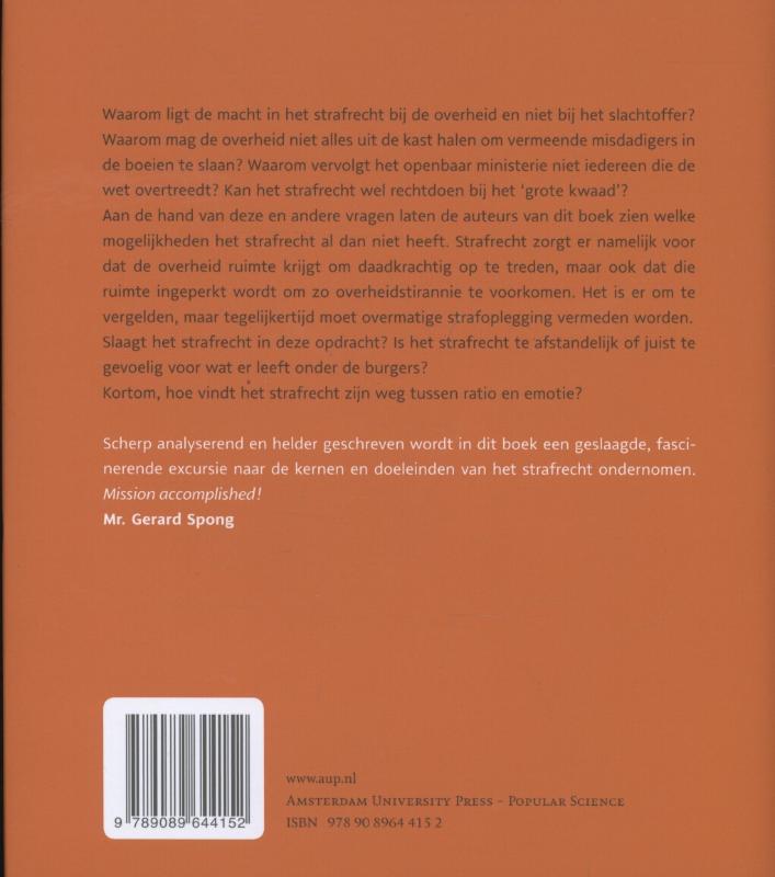 Achterkant van Strafrecht